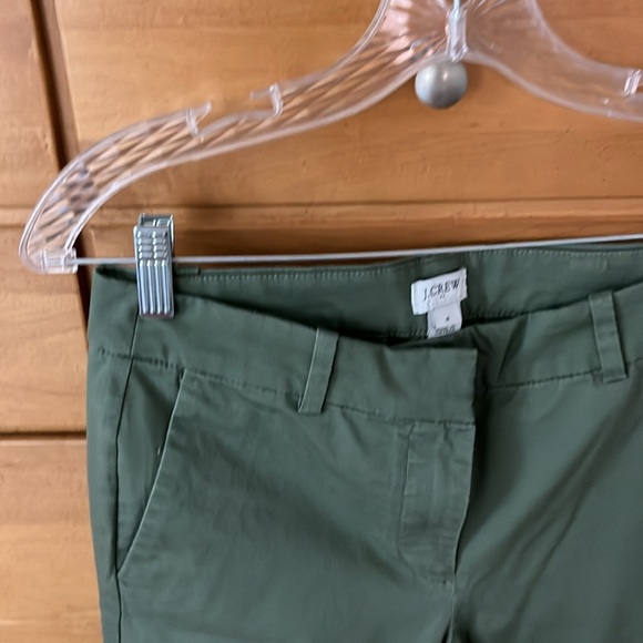 J Crew size 4 cropped army green cotton pants. Like new condition. - Picture 7 of 7